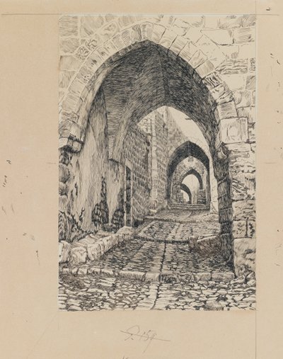 Via Dolorosa, Gerusalemme, illustrazione da La vita di Nostro Signore Gesù Cristo da James Jacques Joseph Tissot