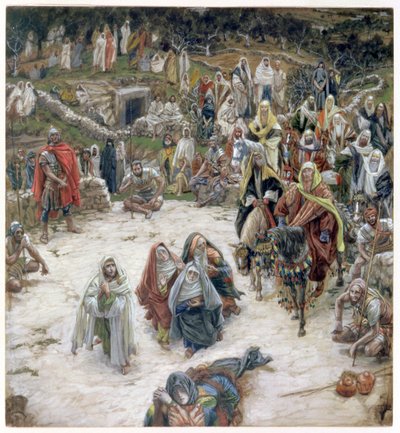 Cosa vide Cristo dalla croce, illustrazione per La vita di Cristo, c.1886-96 da James Jacques Joseph Tissot