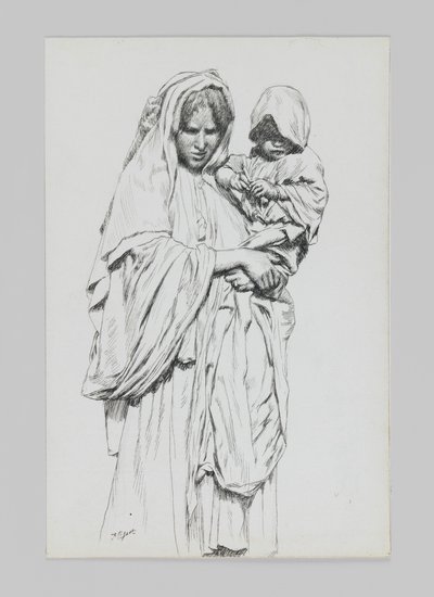 Donna e bambino di Gerico, illustrazione da La vita di Nostro Signore Gesù Cristo da James Jacques Joseph Tissot