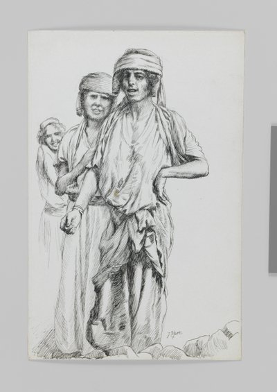 Donne di Geba, Samaria, illustrazione da La vita di Nostro Signore Gesù Cristo da James Jacques Joseph Tissot