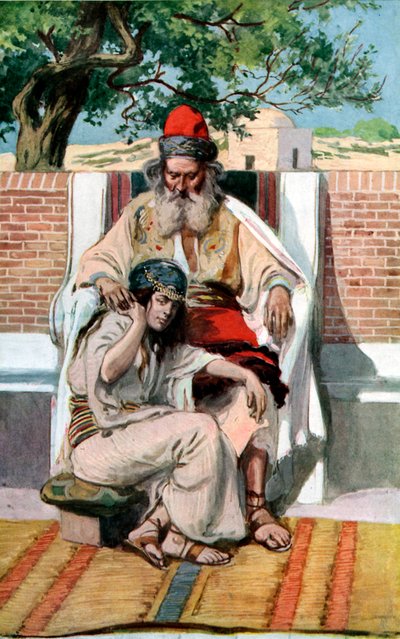 David e Abisag da James Jacques Joseph after Tissot