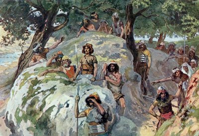 Davide nel deserto di Zif di Tissot da James Jacques Joseph after Tissot