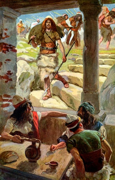 Davide ritorna da Achis di J James Tissot da James Jacques Joseph after Tissot