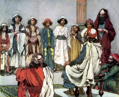 Jesse presenta suo figlio a Samuele di Tissot da James Jacques Joseph after Tissot