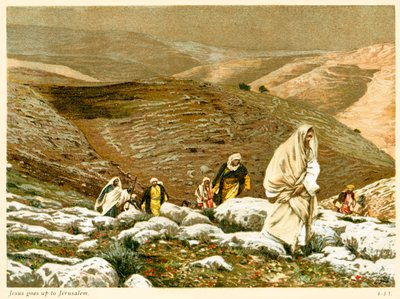 Gesù sale a Gerusalemme - San Giovanni, Bibbia da James Jacques Joseph after Tissot