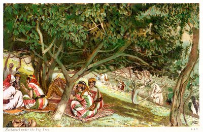 Natanaele sotto il fico da James Jacques Joseph after Tissot