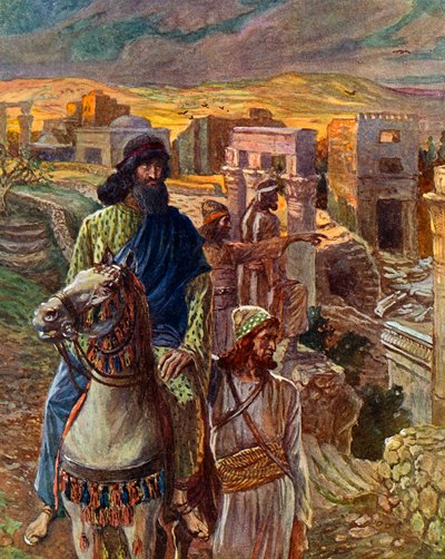 Neemia guarda le rovine di Gerusalemme da James Jacques Joseph after Tissot