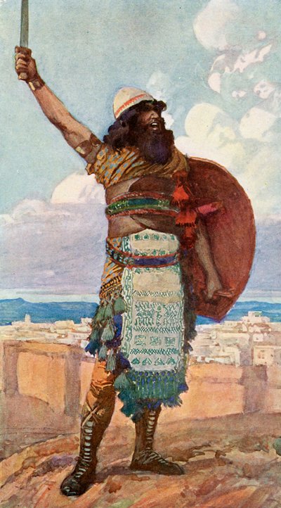 Othniel di J James Tissot - Bibbia da James Jacques Joseph after Tissot