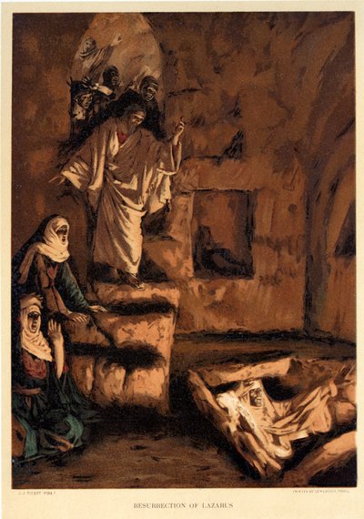 Resurrezione di Lazzaro da James Jacques Joseph after Tissot