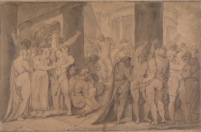 Il corpo di Lucrezia esposto ai Romani da James Jefferys