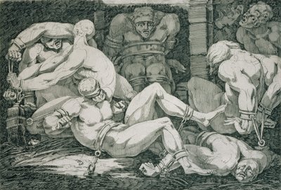 Ugolino e i suoi figli nella Torre della Fame, XVIII secolo da James Jefferys