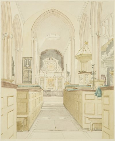 Interno della Chiesa di Tutti i Santi da James Johnson