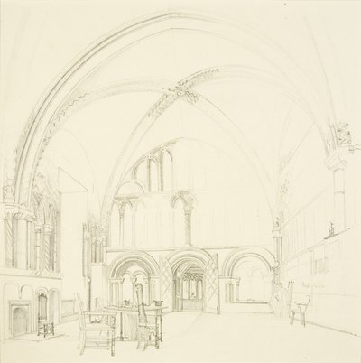 Interno della sala capitolare della cattedrale di Bristol da James Johnson