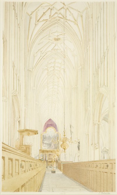 Navata di St Mary Redcliffe, guardando a est con l