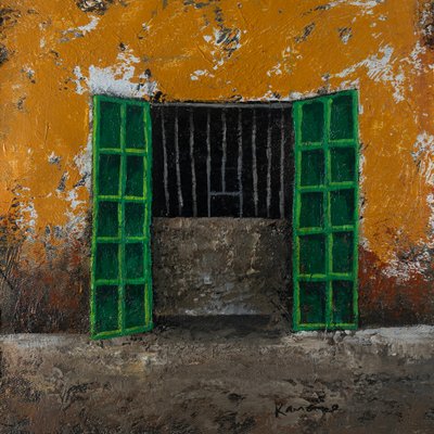 Porta rustica verde da James Kamande