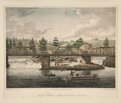 Vista est delle cascate di Brunswick, Me. da James Kidder