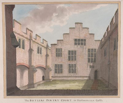 Castello di Herstmonceux, East Sussex: La corte della dispensa del maggiordomo da James Lambert  of Lewes