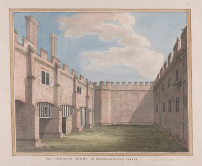 Castello di Herstmonceux, East Sussex: Il cortile dei polli da James Lambert  of Lewes