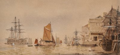 Tramonto sul fiume Medway da James Lawson Stewart