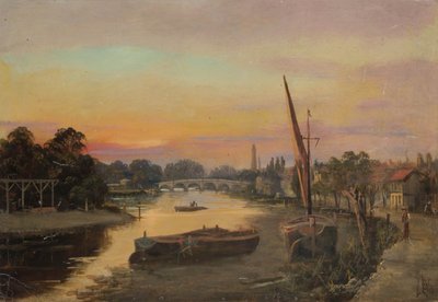 Kew al tramonto - Ponte di Kew da James Lewis