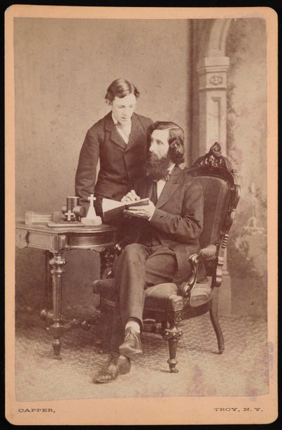 Ritratto di Samuel Edward Warren 1831-1909 con studente, prima del 1877 da James M Capper