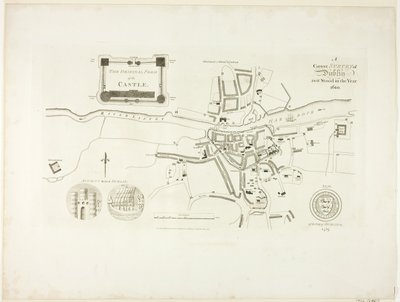 Rilievo corretto di Dublino, come era nel 1610 da James Malton