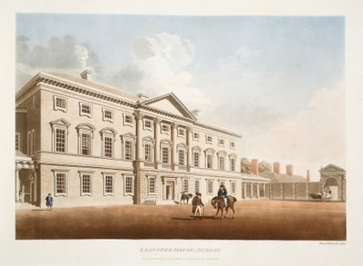 Leinster House, Dublino, 1792 da James Malton