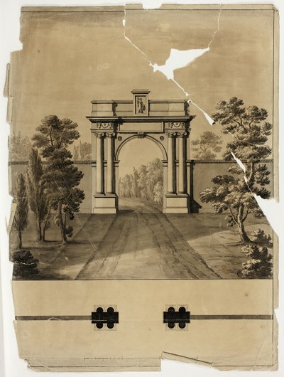Ingresso monumentale al cimitero da James Malton
