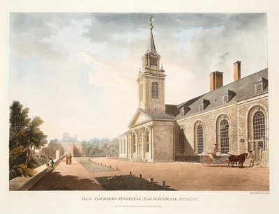 Ospedale dei vecchi soldati, Kilmainham, Dublino, 1794 da James Malton
