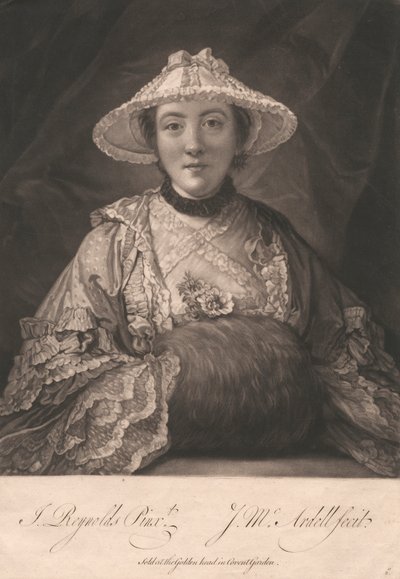 Lady Fenhoulet quando era Miss Anne Day da James McArdell