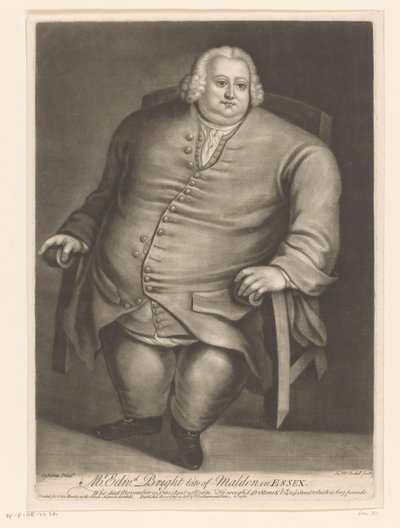 Ritratto di Edward Bright da James McArdell