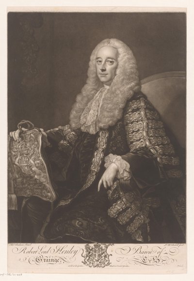Ritratto di Robert Henley da James McArdell