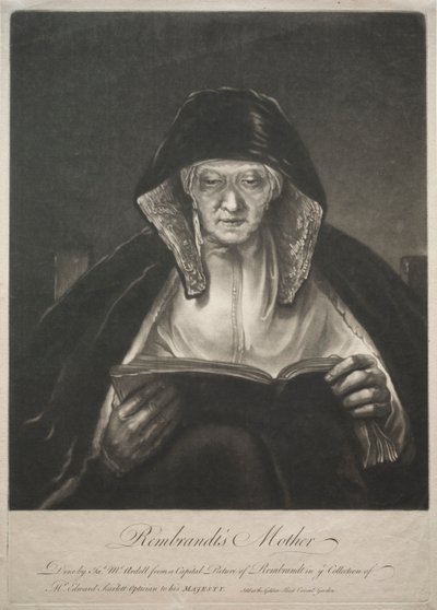 La madre di Rembrandt da James McArdell