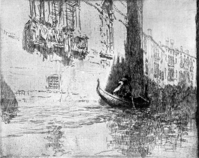 La gondola che passa, 1926 da James McBey