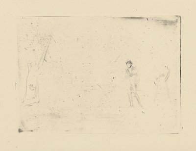 Impressioni da lastre cancellate di Whistler - Due figure da James Abbott McNeill Whistler