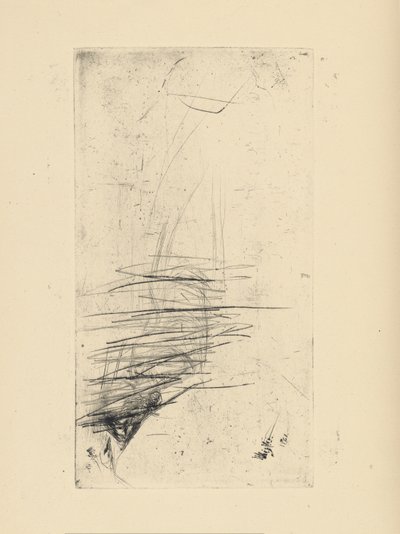 [76] Impressioni da lastre cancellate di Whistler - [Giovane Donna Distesa sul Divano] da James Abbott McNeill Whistler