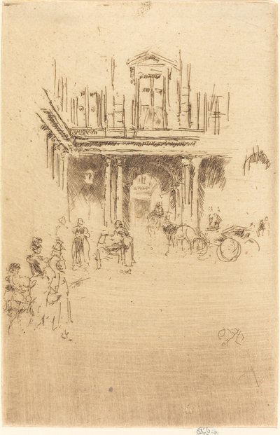 Un angolo del Palais Royal da James Abbott McNeill Whistler