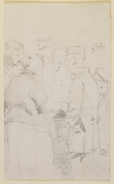 Un Gruppo di Figure intorno a un Braciere da James Abbott McNeill Whistler