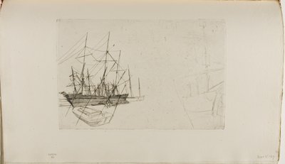 Schizzo di navi da James Abbott McNeill Whistler