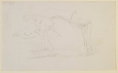 Una ragazza reclinata su un divano, che legge da James Abbott McNeill Whistler