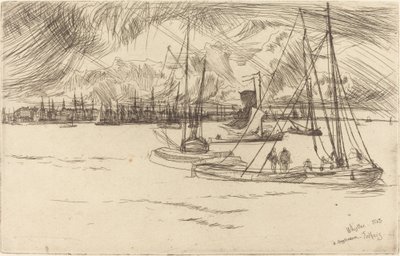 Amsterdam dal Tolhuis da James Abbott McNeill Whistler