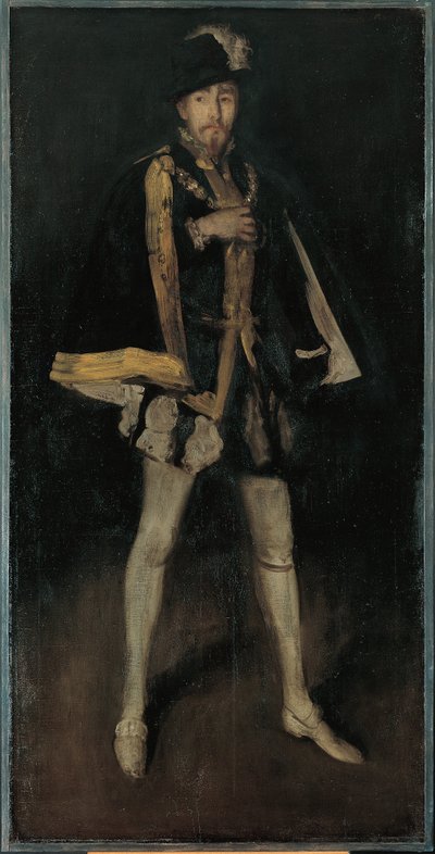 Composizione in nero, n. 3: Sir Henry Irving come Filippo II di Spagna da James McNeill Whistler