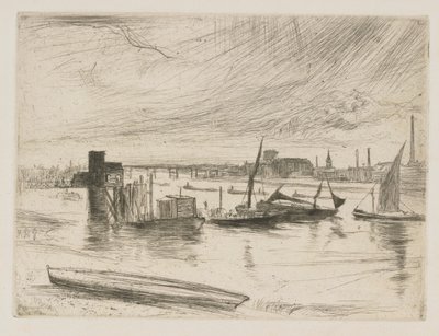 Alba a Battersea (Cadogan Pier) da James Abbott McNeill Whistler