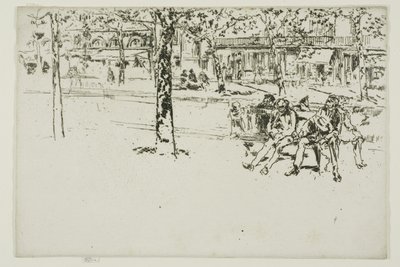 Boulevard Poissonnière, Parigi da James McNeill Whistler