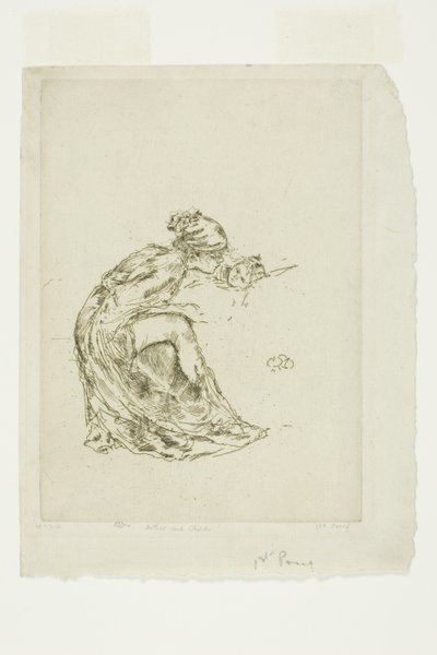 Cameo, No. 1 (Madre e Bambino) da James Abbott McNeill Whistler