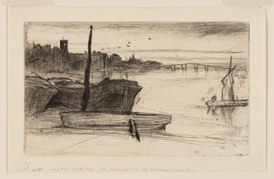 Ponte e chiesa di Chelsea da James Abbott McNeill Whistler