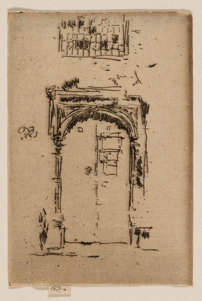 Portale della chiesa, Edgware da James Abbott McNeill Whistler