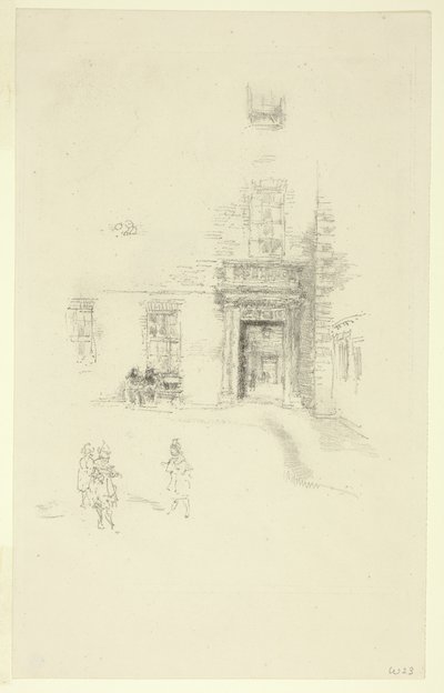 Cortile, Chelsea Hospital da James Abbott McNeill Whistler