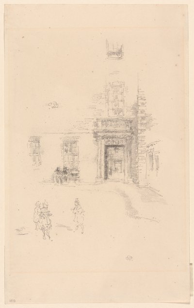 Cortile, Ospedale di Chelsea da James Abbott McNeill Whistler