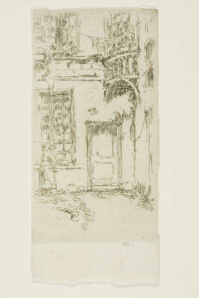 Cortile, Rue P. L. Courier, Tours da James Abbott McNeill Whistler